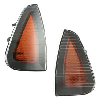 Black Clear Housing Front Corner Turn Signal Lights Parking
