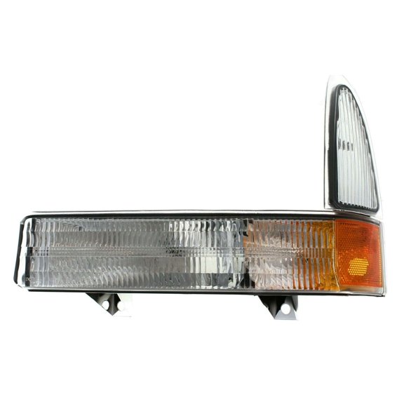 DAMAIJOY Signal Light Driver Side Plastic Lens Clear & Amber Lens Corner Parking Turn for Ford for Excursion for F250 SuperDuty for F350 SuperDuty for F450 SuperDuty for F550 SuperDuty Left