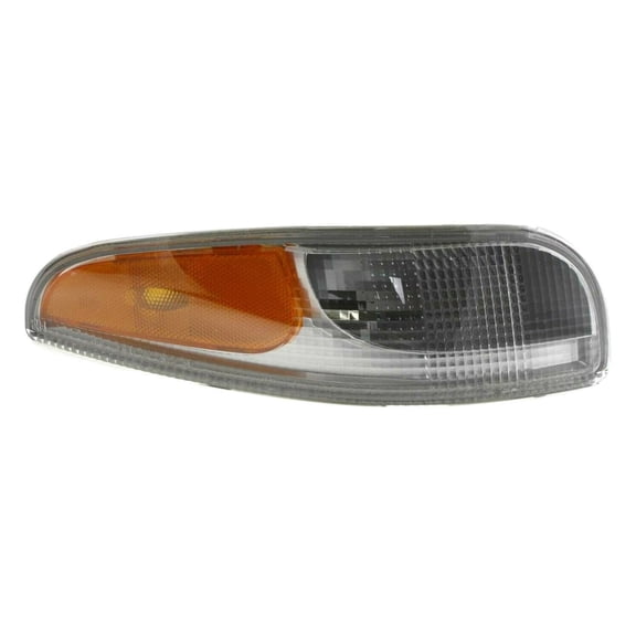 DAMAIJOY Signal Light Passenger Side Clear Lens Signal Lamp Turn Plastic Lens for Chevy for Corvette Base 1997-2004 & Z06 2001-2004 Without Bulb(S)-Assembly Front Right GM2521186 13409303