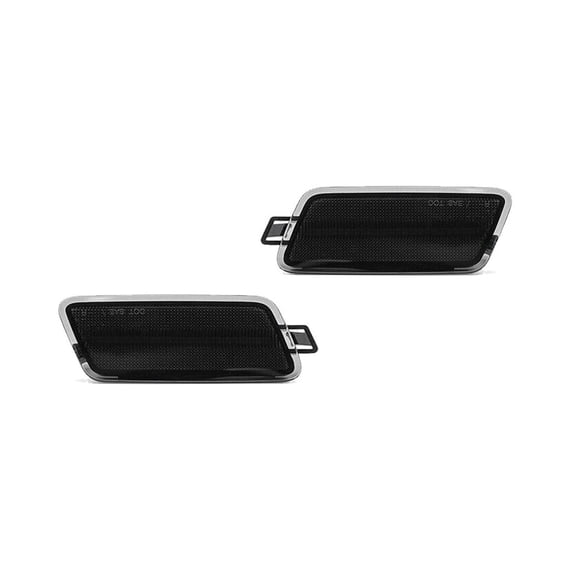 DAMAIJOY Smoked Rear Quarter Panel Side Marker Lights Kit Black ABS Housing for Audi for A7 Elite/S Line 16-17 for RS7 Base 14-18 & 16-18 for S7 Base 13-18 & Prestige 17-18 Smooth