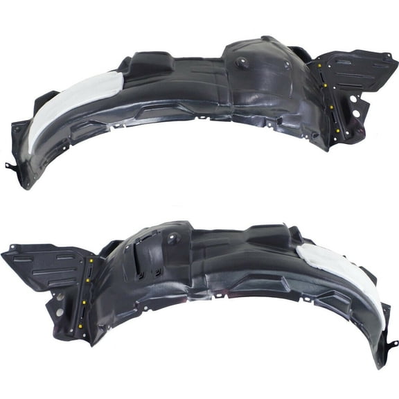 DAMAIJOY Splash Shield for Lexus for GS350 Base/F Sport 2013-2016 F Front LH & Set of 2 Plastic with Insulation Foam and Extension Sheet Wheel Liner-Part Name 5380630203 13753779