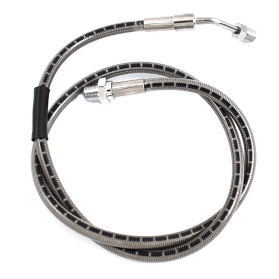DAMAIJOY Stainless Steel Rear Brake Hose 34-1/8 Assembly for Disc Glide 1983 for Dyna 1983 for Electra Glide 1972-1982 for Fatbob 1980-1981 for Low Glide 1982-1983 for Low Rider 1980-1983