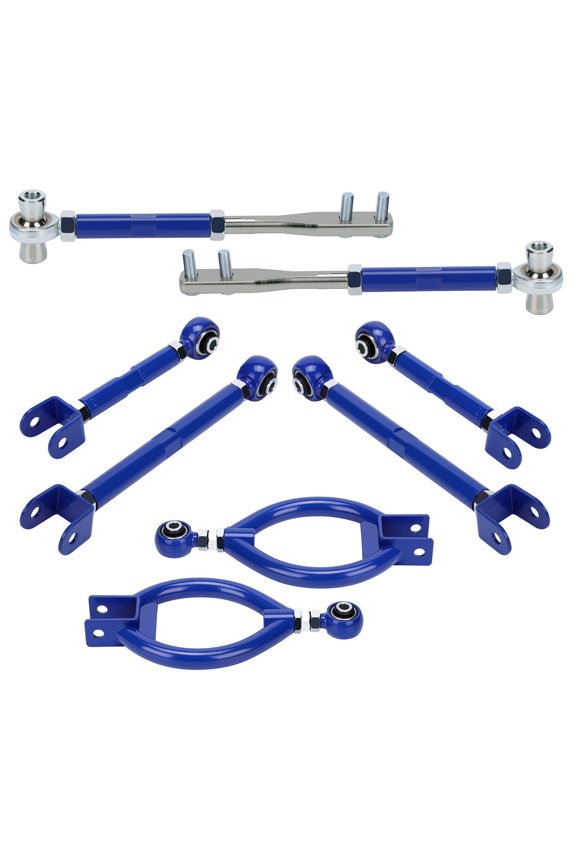 Suspension Control Arm Kit Front Rear Lower Side Steel Arms Rods Z32 for Nissan for 240SX 1989-1994 for 300ZX 1990-1996 PRAW6G