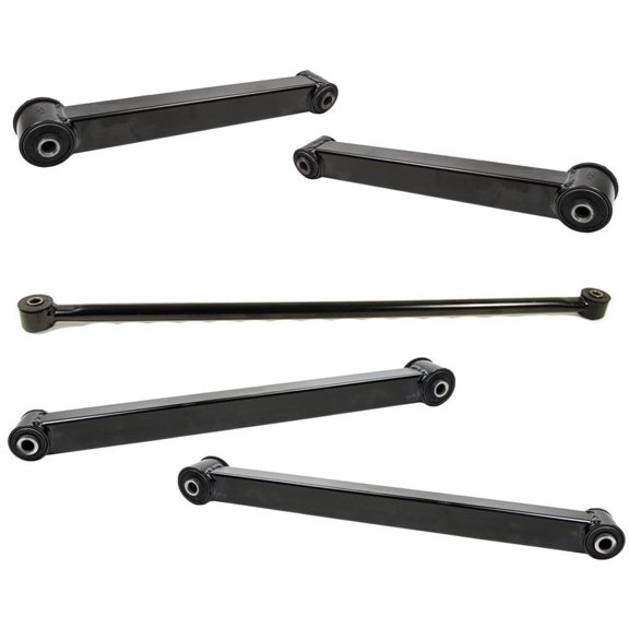 DAMAIJOY Suspension Control Arm Kit Rear Upper Lower Side Mild Steel Arms Track Bar for Ram 1500 2013-2022 & Classic 2019-2022 Bolt-on,Chassis Mount,Screw-on-Mounting Style 52855802AC 4877160AA