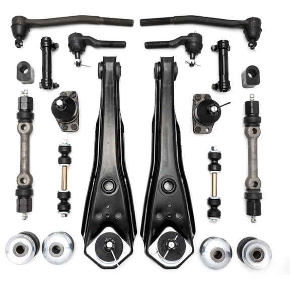 DAMAIJOY Suspension Kit Front Side Rubber Steel Black Greasable for Ford for Fairlane 3.3L/5.0L/6.4L/7.0L 1968-1969 FESRKF11FF