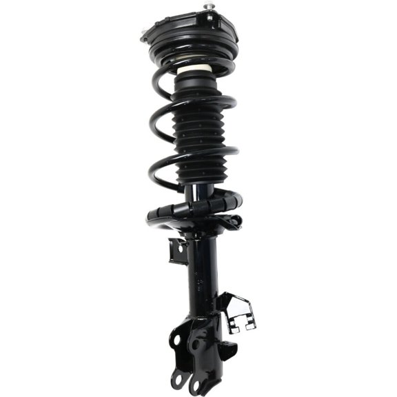 DAMAIJOY Suspension Shock Absorber and Strut and Spring Assembly Front Right Passenger Upper Lower Side Black Non-Adjustable Twin-Tube Loaded with Coil for Nissan for Cube 09-14 for Versa 07-12