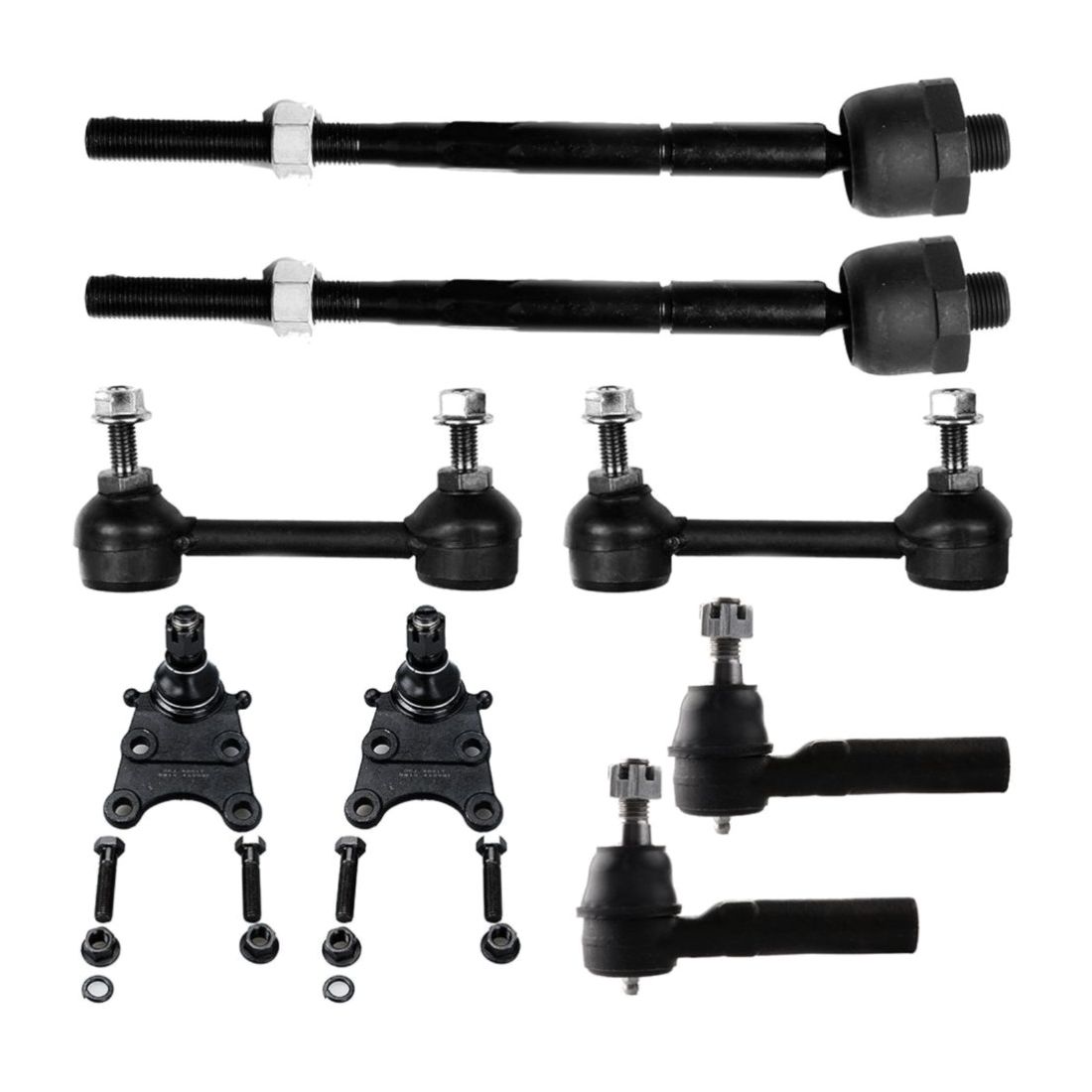DAMAIJOY Sway Bar Linkage Steering Tie Rod End Suspension Kit Front Lower Side Alloy Steel Coated for Chevy for Colorado 2.8L/3.5L 2004-2006,for GMC for Canyon 2.8L/3.5L 2004-2006