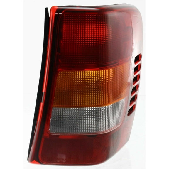 DAMAIJOY Tail Light Assembly Rear Left Driver Right Passenger Side Amber Red for Jeep for Grand Cherokee Laredo/Limited/Overland 02-04