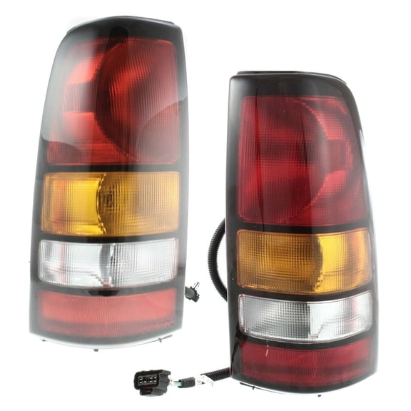 DAMAIJOY Tail Light Assembly Rear Left Driver Side Red Clear Bulb for Sierra 1500/1500HD/2500HD/3500 Classic 07 for Sierra 1500/2500HD/3500 04-06 for Sierra 1500HD 05-06 for Sierra 2500 04