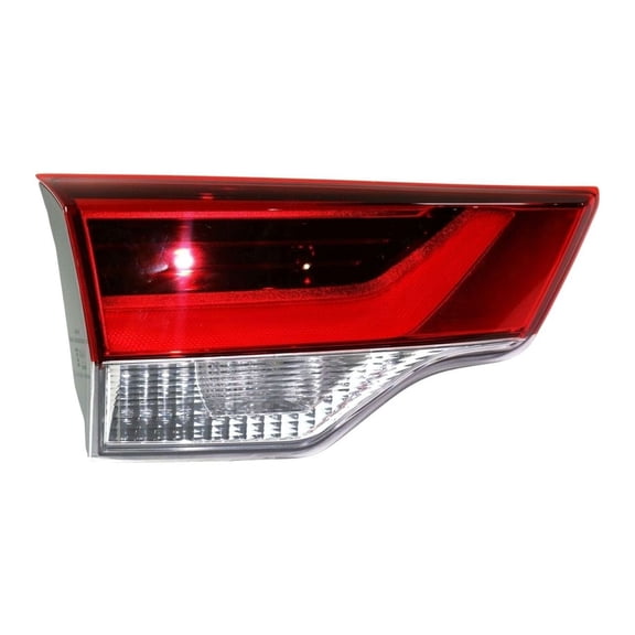 DAMAIJOY Tail Light Bulb Driver Inner Side Clear & Red Lens W/ Bulb Tail Lamp 815900E120 for Toyota for Highlander LE Plus/Limited/SE/XLE 17-19 Left