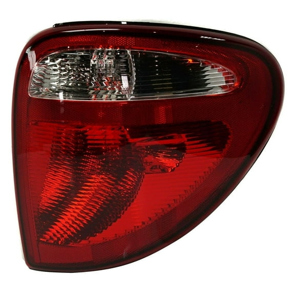DAMAIJOY Tail Light Bulb Rear Right Passenger Side Clear & Red Lens Taillight Taillamp Brake Light Minivan for Caravan 2004-2007 for Grand Caravan 2004-2007 for Town & Country 2004-2007