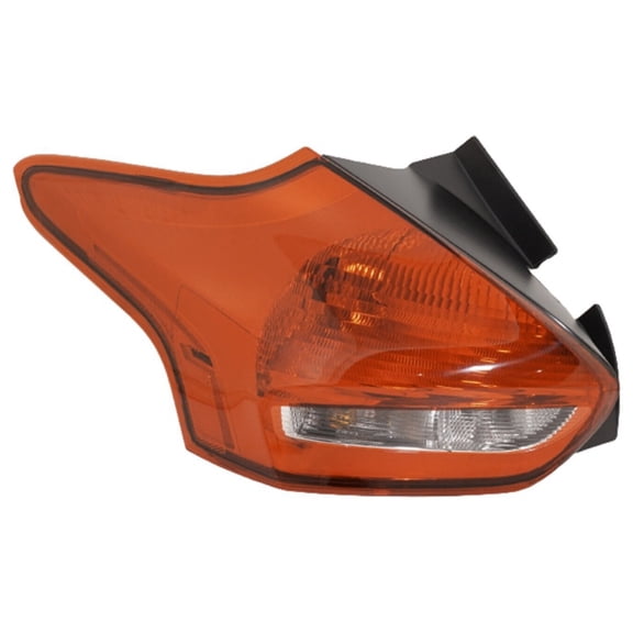 DAMAIJOY Tail Light Left Driver Side Clear & Red Lens Taillight Taillamp Brakelight Lamp Hand for Ford for Focus SE//Titanium 15-18 & SEL 17-18 with Bulb(S)-Assembly FO2800245C