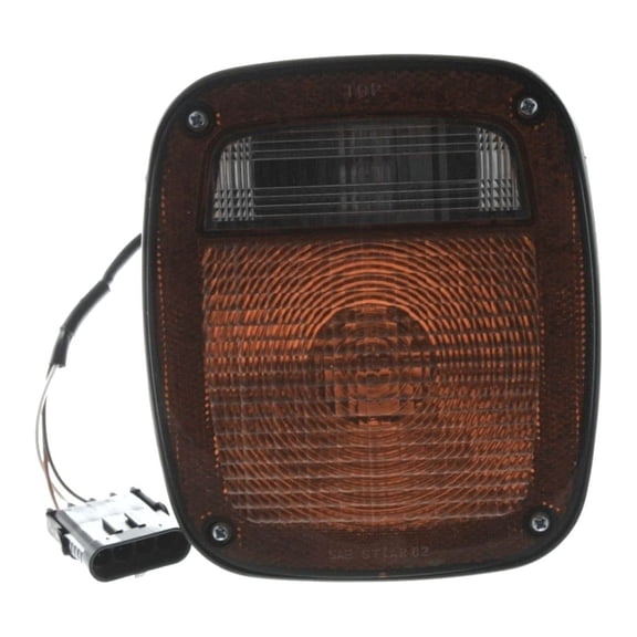 DAMAIJOY Tail Light Left Side Clear & Red Lens W/ Bulb Tail Lamp for Jeep for Wrangler Islander 91-92 & Base 91-93 & Renegade/S 91-94 & Sahara 91-95 97 & SE 94-95 97 56018649 CH2800120