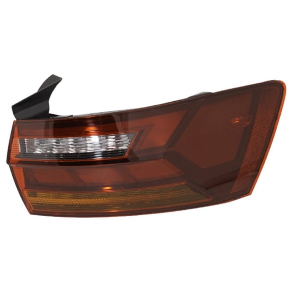 DAMAIJOY Tail Light / Right Passenger Side Amber & Red Lens Taillight Taillamp Brakelight Lamp for VW for Jetta 2019 with Bulb(S)-Assembly
