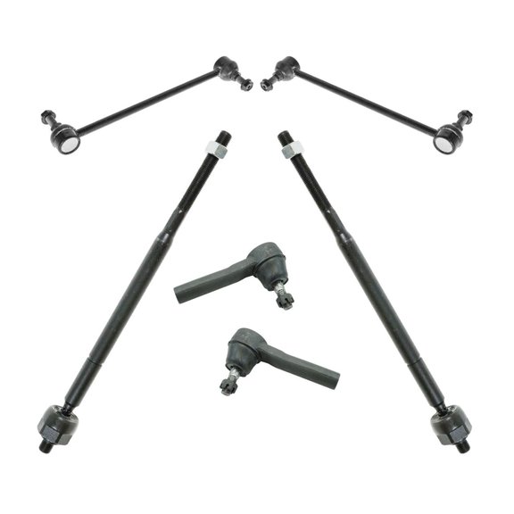 DAMAIJOY Tie Rod End Inner Outer Sway Bar Kit Left Set of 6 for Chrysler for Pacifica 2004-2008 Suv Sealed