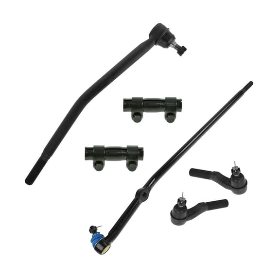 DAMAIJOY Tie Rod End Kit Front Left Driver Right Passenger Inner Outer Side Rods Adjusting Sleeves for Ford for E150 02-06 & Club Wagon 03-05 & Econoline 92-02 & Econoline Club Wagon 92-02