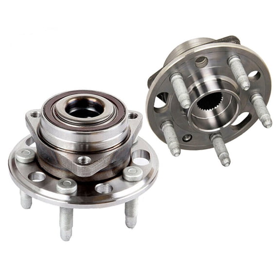DAMAIJOY Wheel Hub and Bearing Assembly Front Rear Left Driver Side Polished Protected 5-Bolt for Saab,for GMC,for Chevy,for Cadillac,for Buick 12941464 10014089