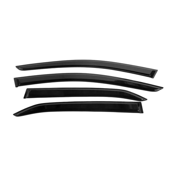 DAMAIJOY Window Visors Rain Sun Guard Vent 4pc Set Acrylic Left Right for Chevy for Equinox 2018-2022 Smoke/Tinted Slim Style 4CAR-WD-CVEQ18