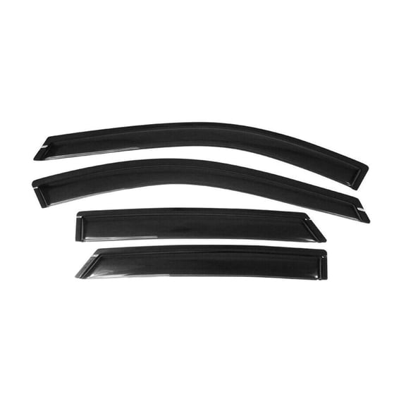 DAMAIJOY Window Visors Rain Sun Guard Vent Guard 4pc Set Acrylic Left Right for Chevy for Impala 2014-2020 Smoke/Tinted Slim Style CVIMP14-94991 4CAR-WD
