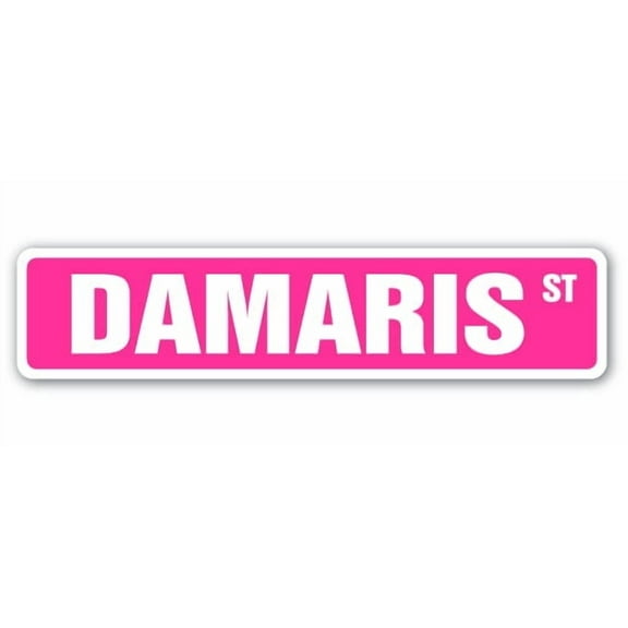 DAMARIS Street Sign Childrens Name Room Sign | Indoor/Outdoor |  18" Wide