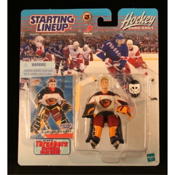 DAMIAN RHODES / ATLANTA THRASHERS 2000-2001 NHL Starting Lineup Action Figure & Exclusive NHL Collector Trading Card