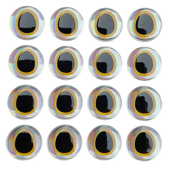 DAMIFU 100Pcs/Lot Fishing Lure Eyes Fish Eye For Fly Tying 3D-Holographic Stickers 6/8/10/12Mm Diy Fishing Gear Lure Eyes Accessories