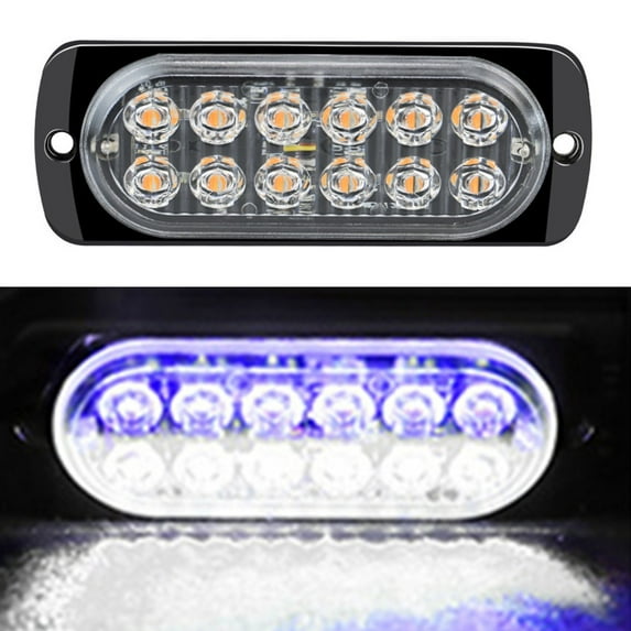 DAMIFU 12 Led Strobe Side Light Strobe Flashing Lightbar Car Truck Lamp Traffic Light