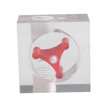 DIYEAH Replace Your Old Water Flow This Red Way Computerized Flow Indicator Port For Water Cooling Systems