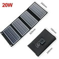 DAMIFU 20W/15W/10W Foldable Solar Panel Portable Dual USB 5V Charger