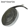 DAMIFU 2M Black Flat Stoves Rope Adhesive Glass Chimney DoorStove