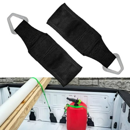 DAMIFU 2Pcs Bed Anchors Ratchet Straps Tie Down Cargo Straps Secure Truck Bed Tailgate