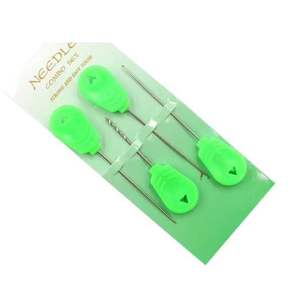 DAMIFU 4Pcs 9/7Cm Carp Fishing Baiting Needles Splicing Needles Knot Puller Scissors Boilies Popup Corn-Tiger Nut Rigs Make Fish Tools