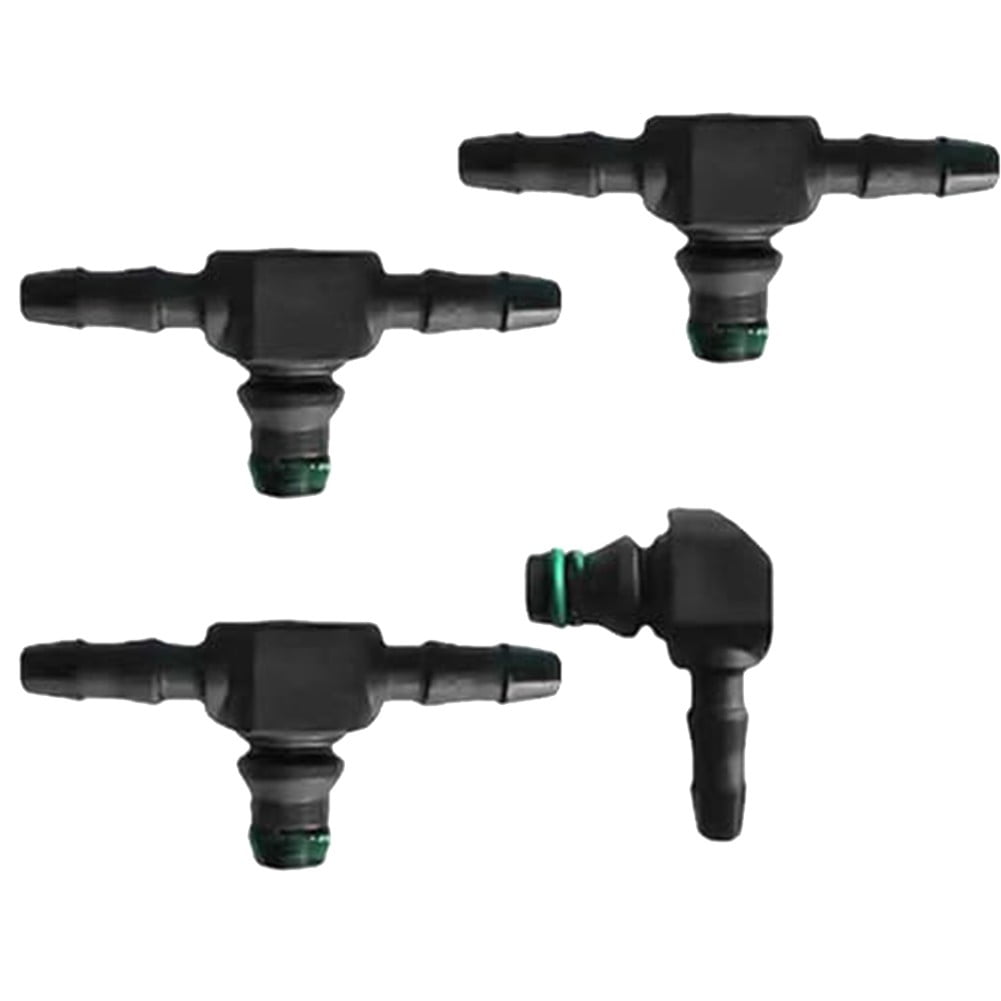 DAMIFU 4pcs Common Rail Diesel Injector Return Pipe Connector T & L ...