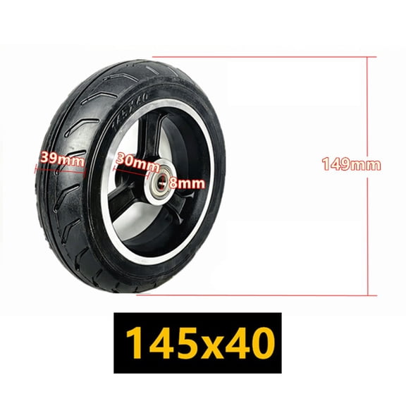 DAMIFU 6 Inch 145X40 Solid Wheel With Plastic/Aluminum Hub 6X1.6 For Electric Scooter