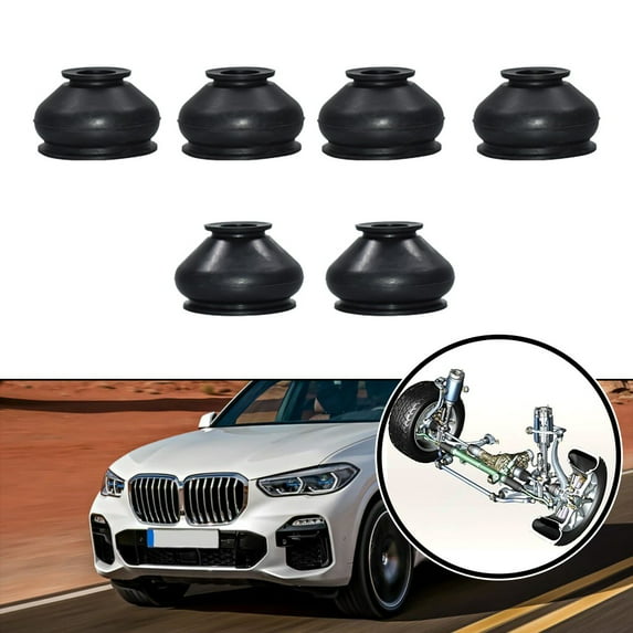 DAMIFU 6 Pack Track Rod End Dust Boot Covers High Flexibility Rubber Design To Prevent Premature Wear On Suspension Parts