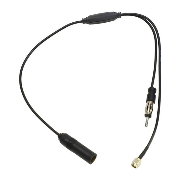 DAMIFU Black Car Dab Extension Cable Car Dab Antenna Adapter Am Antenna Iso Fm Am Connector Fm Am Iso F Din M Abs Wear-Resistant 40 Cm