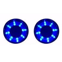 DAMIFU Boat Accessories 4 Pcs Cup Drink Holder LED Stainless Steel for Marine Yacht RV Blue