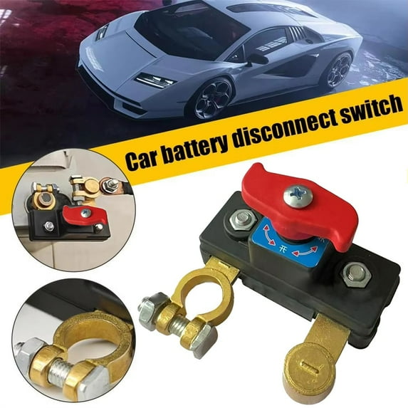 DAMIFU Car Battery Cut Off Switch Disconnect Isolator Cut-Off Power Cutoff Switch 12V