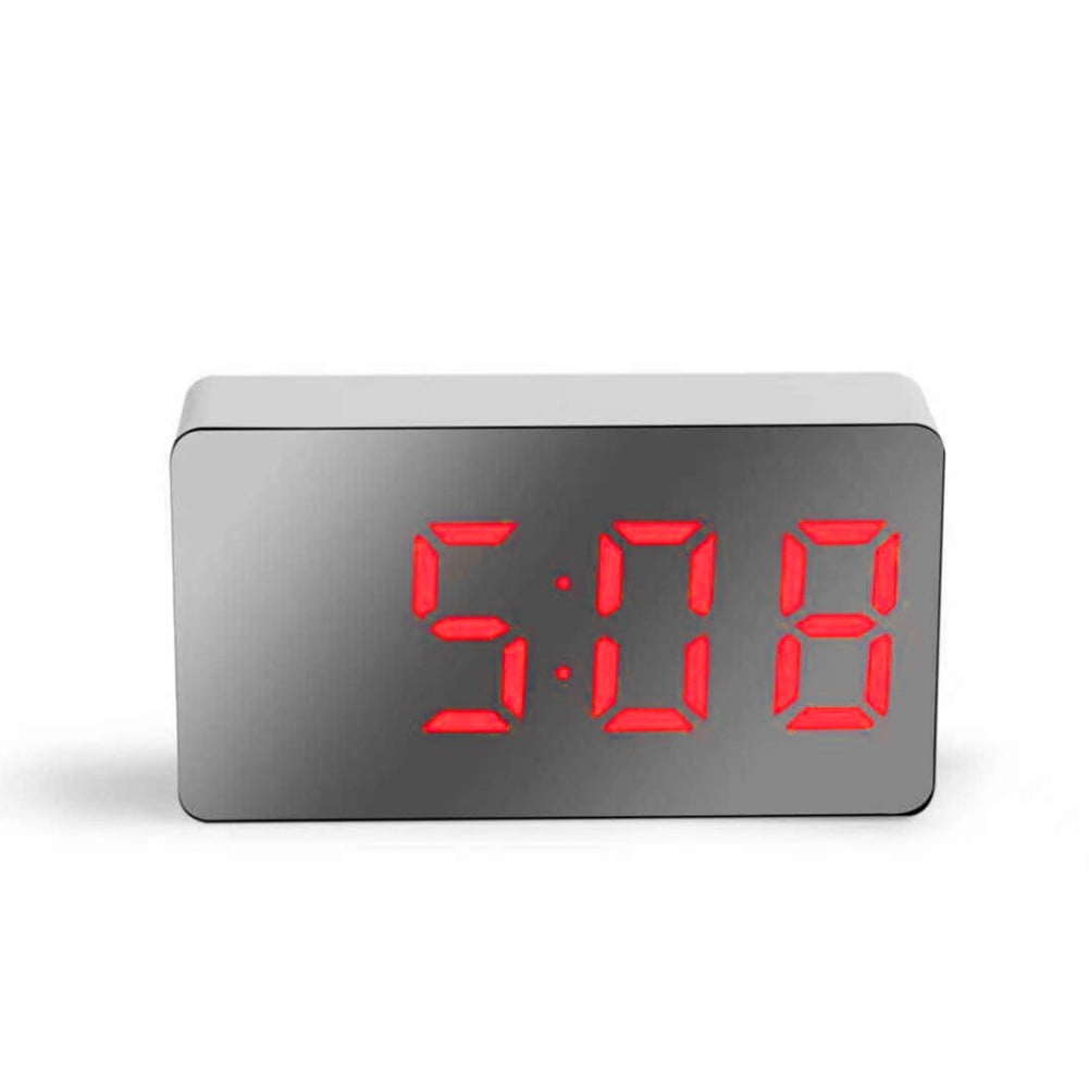 DAMIFU Car Clock LED Mirror Electronic Digital Alarm Clock Multi-color ...