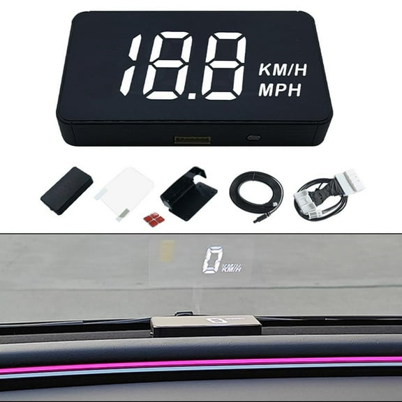 DAMIFU Car Hud Speed And Power Display For Tesla Model 3 And Model Y 2024 With Easy Installation And Dashboard Mounting