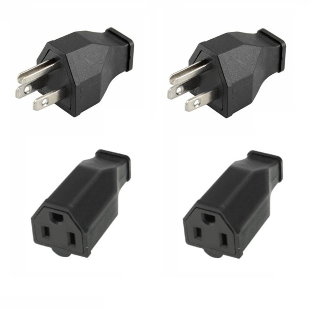 DAMIFU Extension Cord Ends Replacement ,Setplug replacement 3 prong,15A 125V