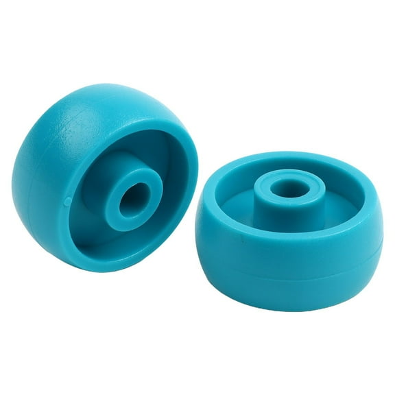 DAMIFU Fitness Accessory Blue Plastic Roller Wheels For Exercise Bike And More