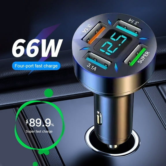 DAMIFU High Speed Charging Car Charger With Led Display Ensure Safe And Fast Charging