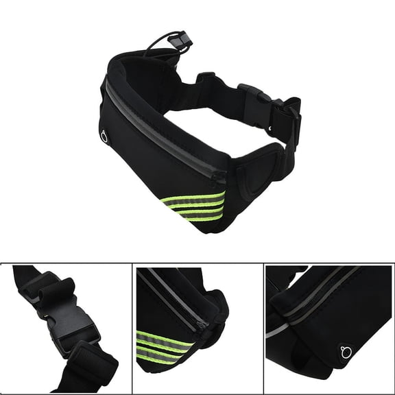 DAMIFU Hydration Running Belt Fanny Waist Pack Sports Fitness Bag + Water Bottles Set Single Water Bottle Waist Bag