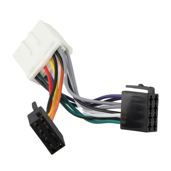 DAMIFU Iso Power Cable Car Stereo Adapter Anti-Corrosion Design Direct Installation Wear-Resistant Black For Mitsubishi