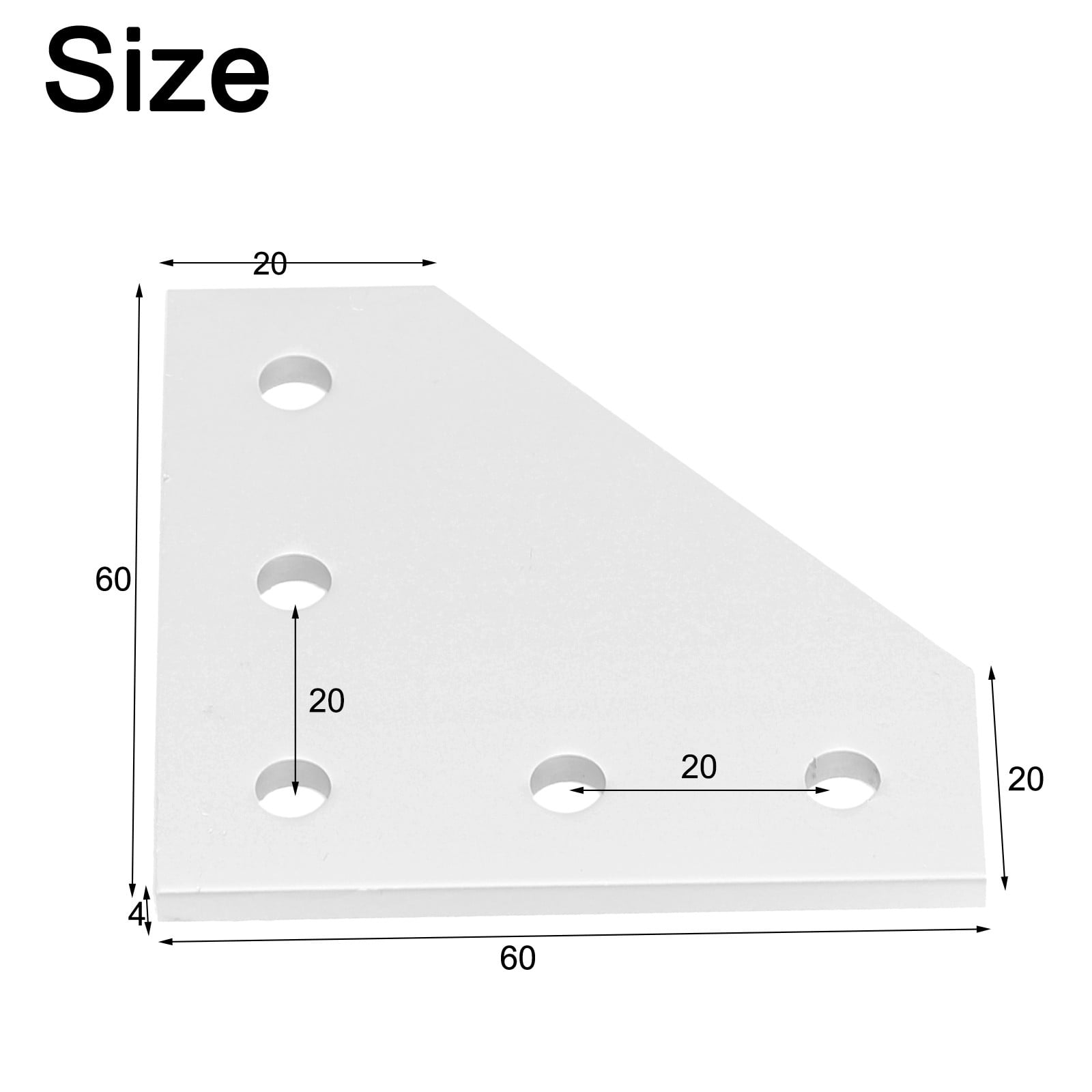 DAMIFU Joint Board Plate Corner Angle Bracket for 2020 Aluminum Profile