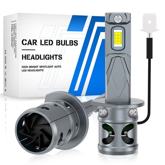 DAMIFU Led Car Headlight Bulb H1 With Fan Mini High Brightness Heat Dissipation