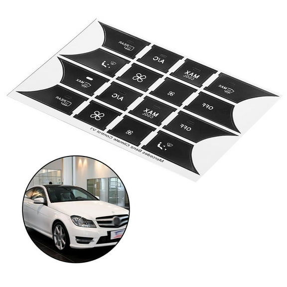 DAMIFU Parts Stickers Repair For Mercedes-Benz C350 For Mercedes-Benz W204 Replacement Vinyl 1 Set 2008-2014 Accessories
