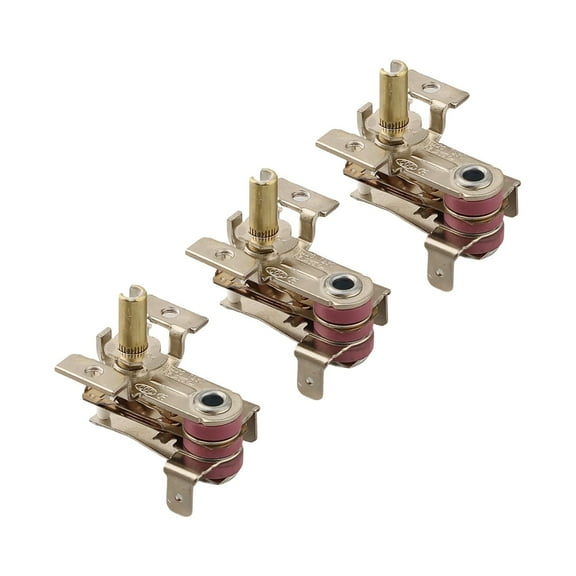 DAMIFU Professional Heating Thermostat Set Of 3 Adjustable Temperature Switch Ac 250V 16A For Use In Electric Heaters And Fryers
