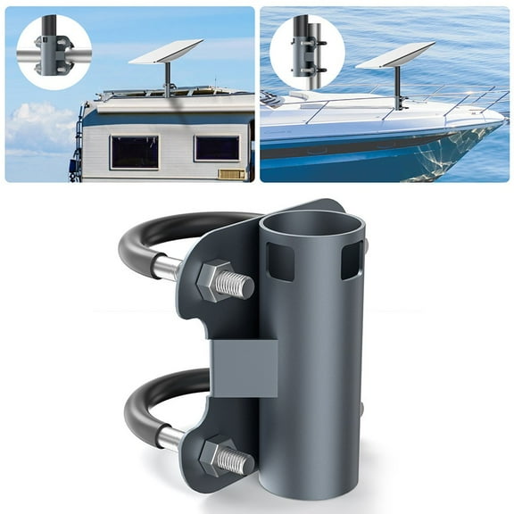 DAMIFU Rv Mounting U-Bracket For Starlink V2/V3 Roof Mast To Pole Pipe Mount Adapter